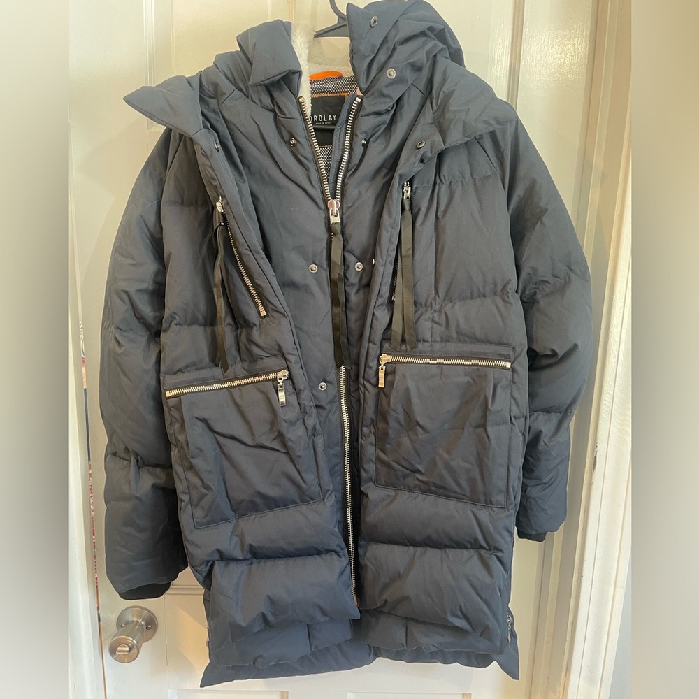 Women's Orolay Navy Puffer